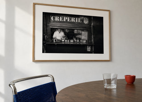 Creperie Montmartre - Framed poster in an interior