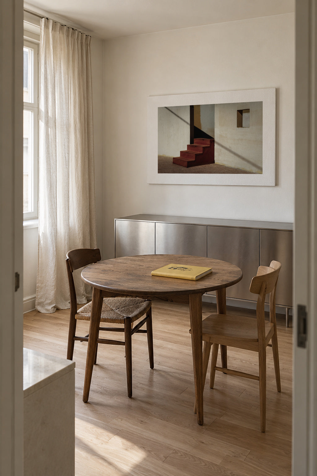 Stairs - Unframed canvas in an interior
