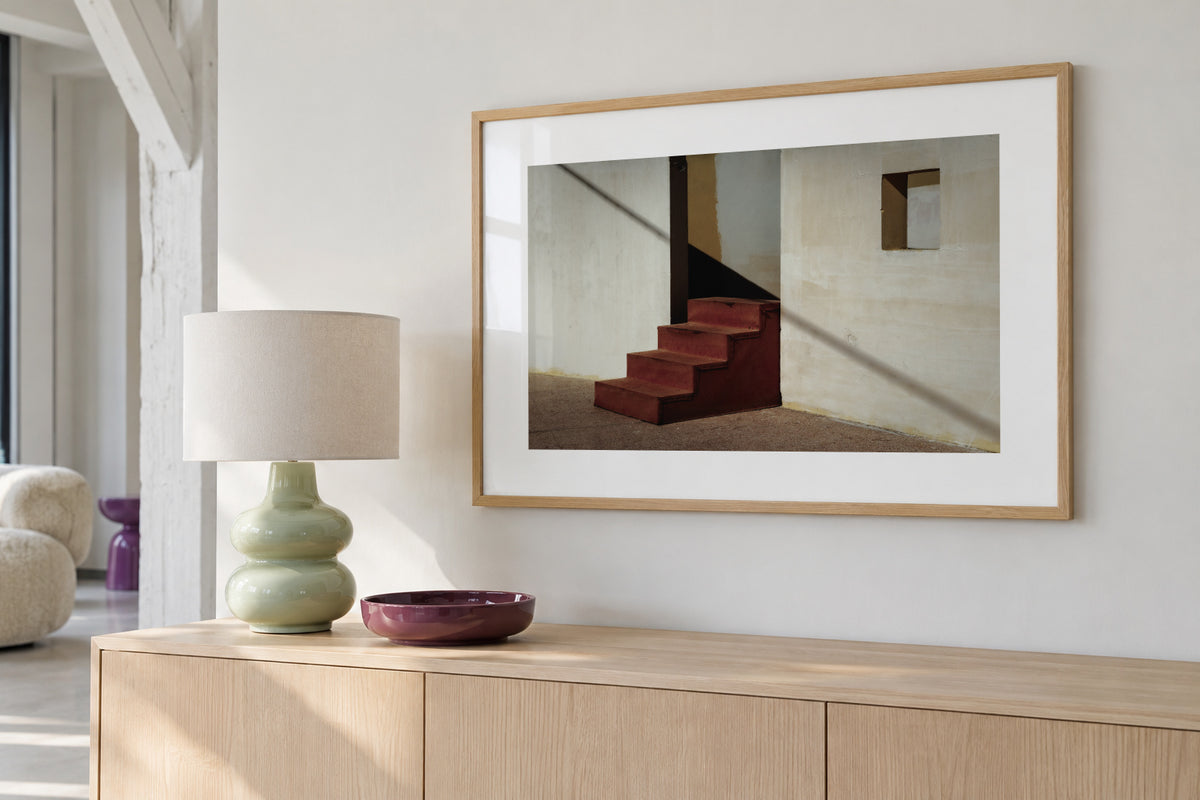 Stairs - Framed poster in an interior