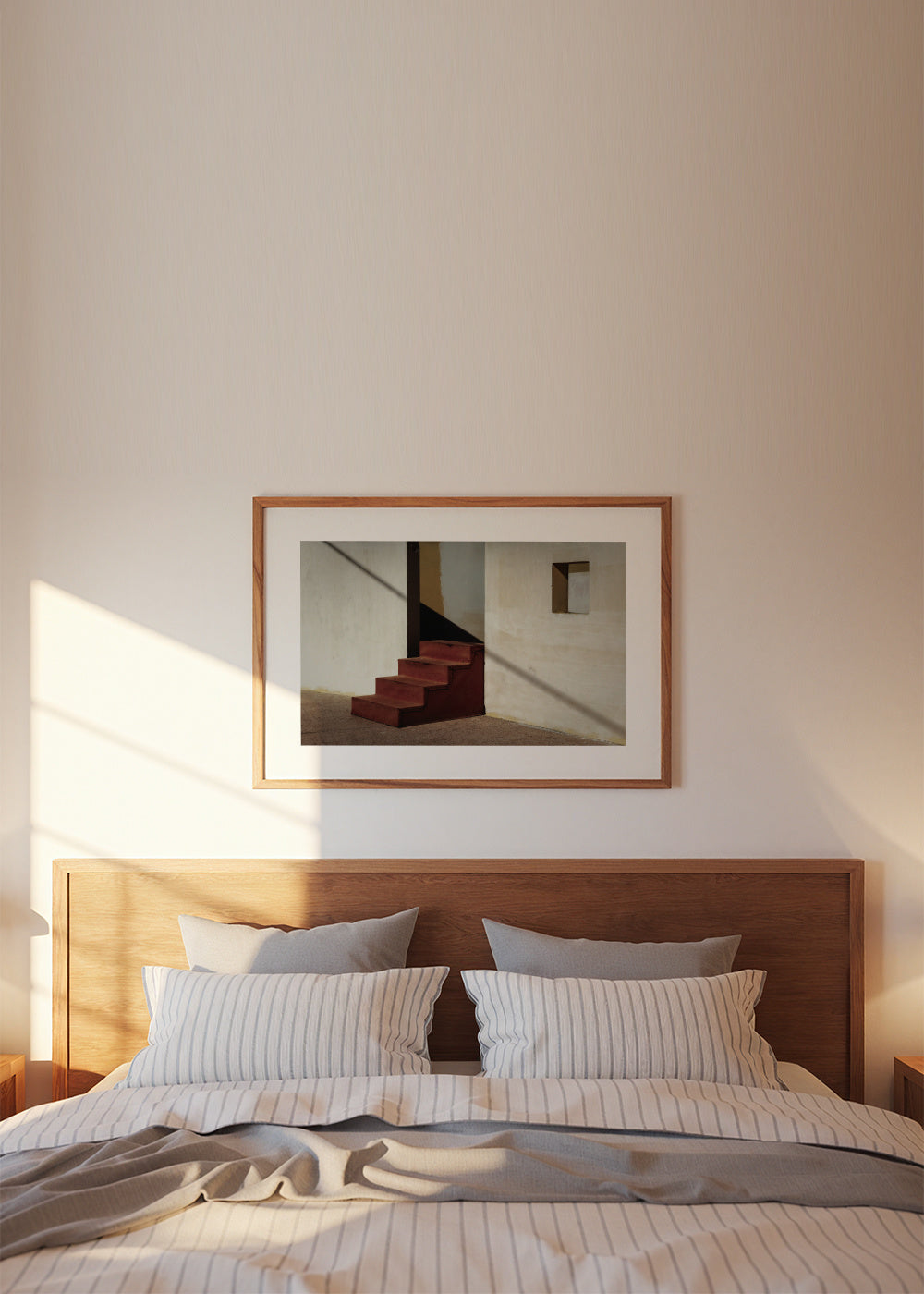 Stairs - Framed poster in an interior