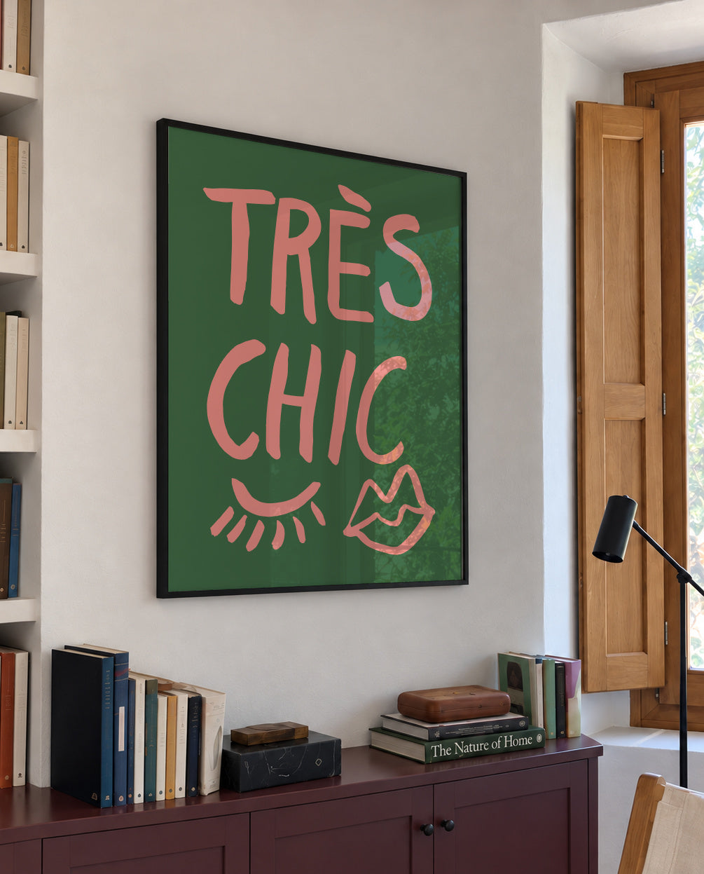 TrAus Chic Green - Framed poster in an interior