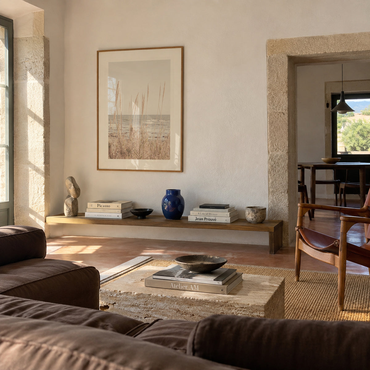 Beach Vass I - Framed poster in an interior