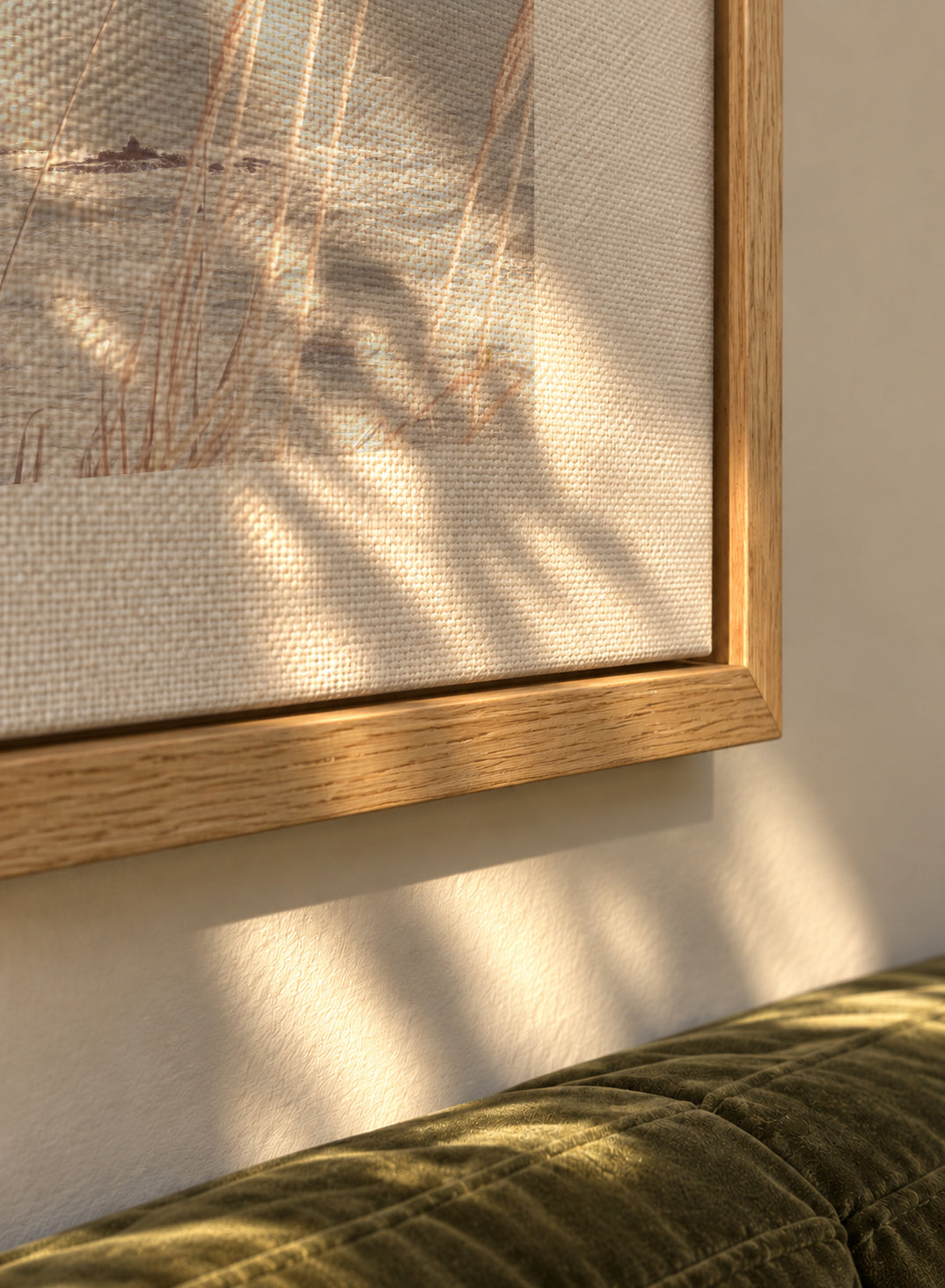 Beach Vass II - Framed canvas detail