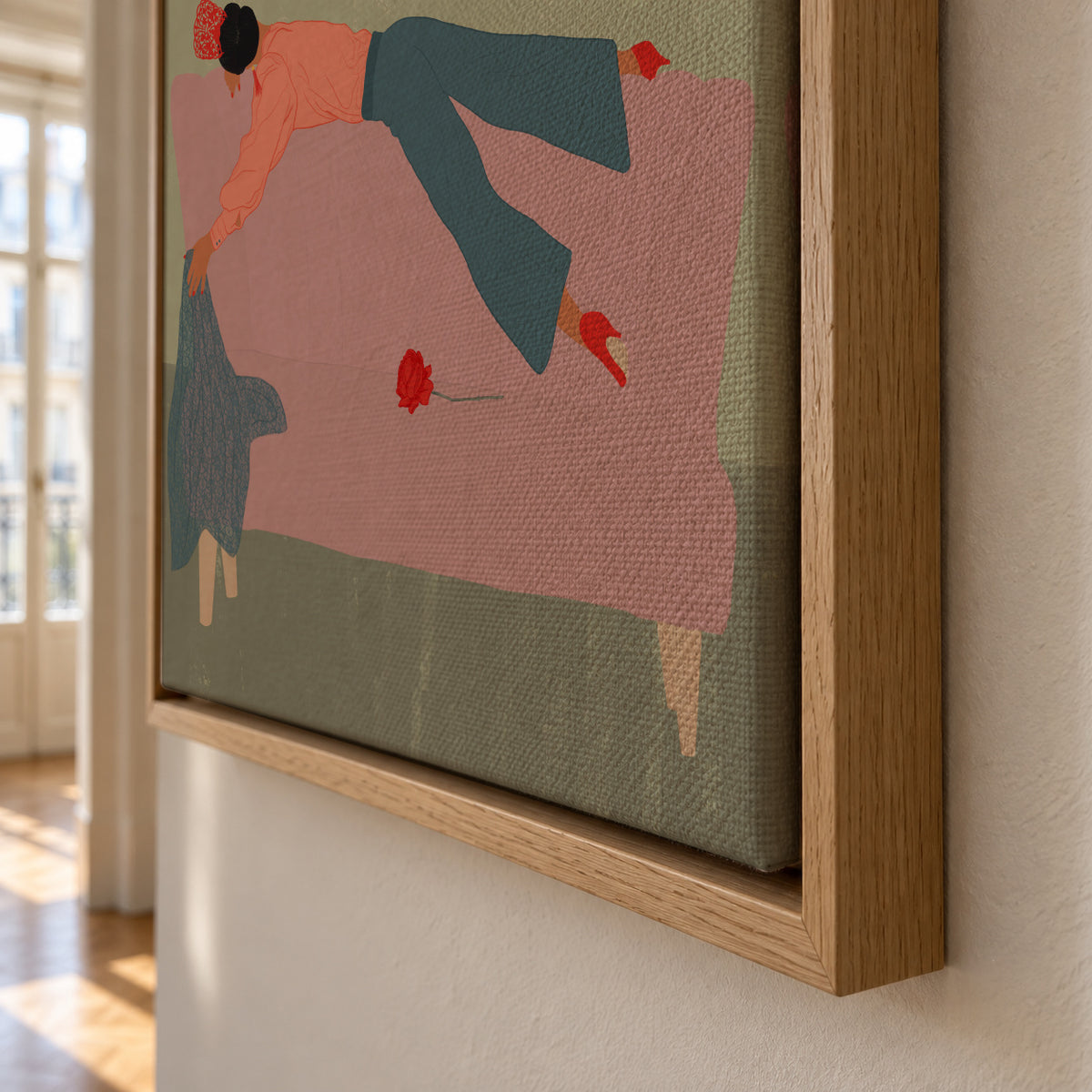 RocAso - Framed canvas detail