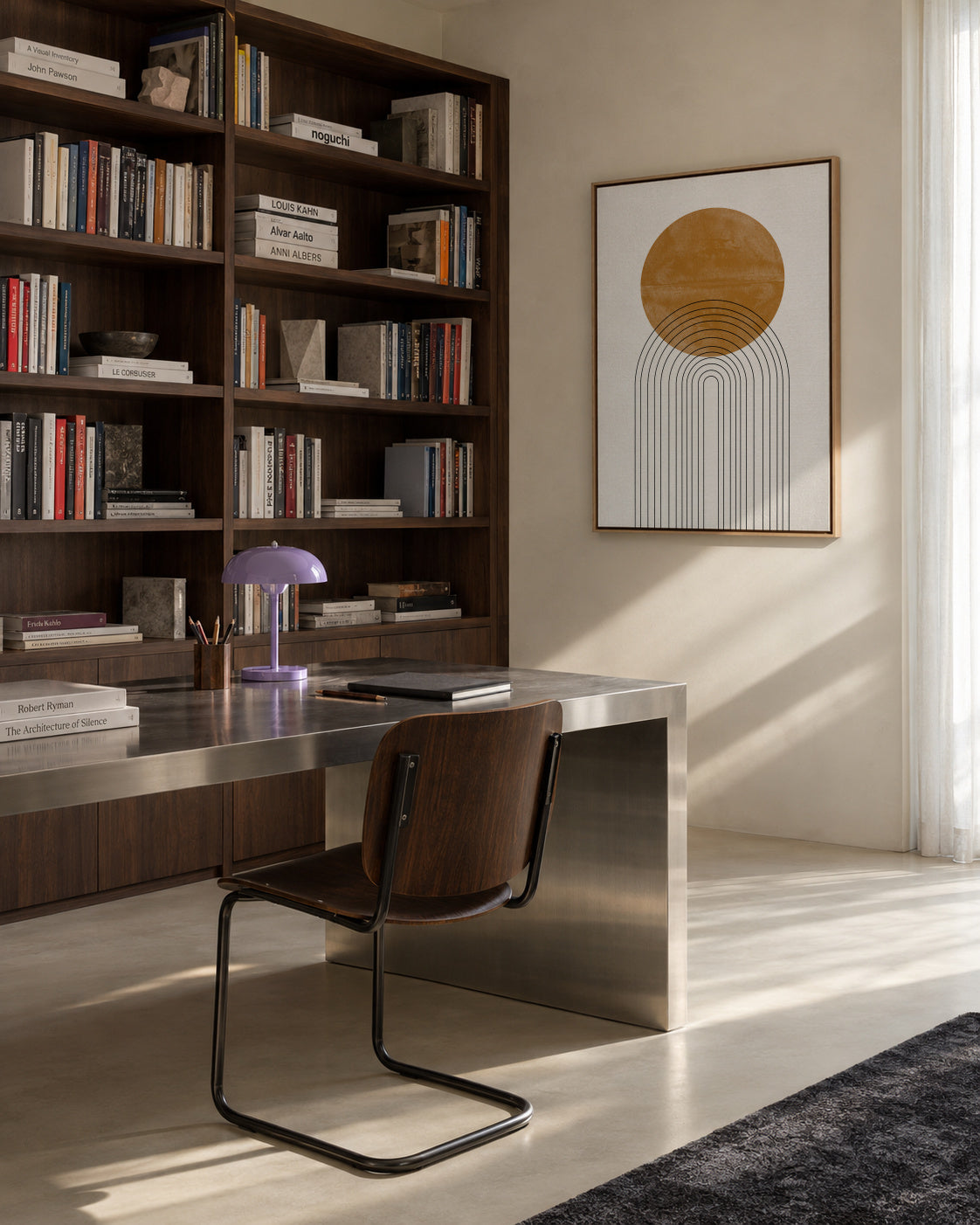 Abstract Flow No2. - Framed canvas in an interior