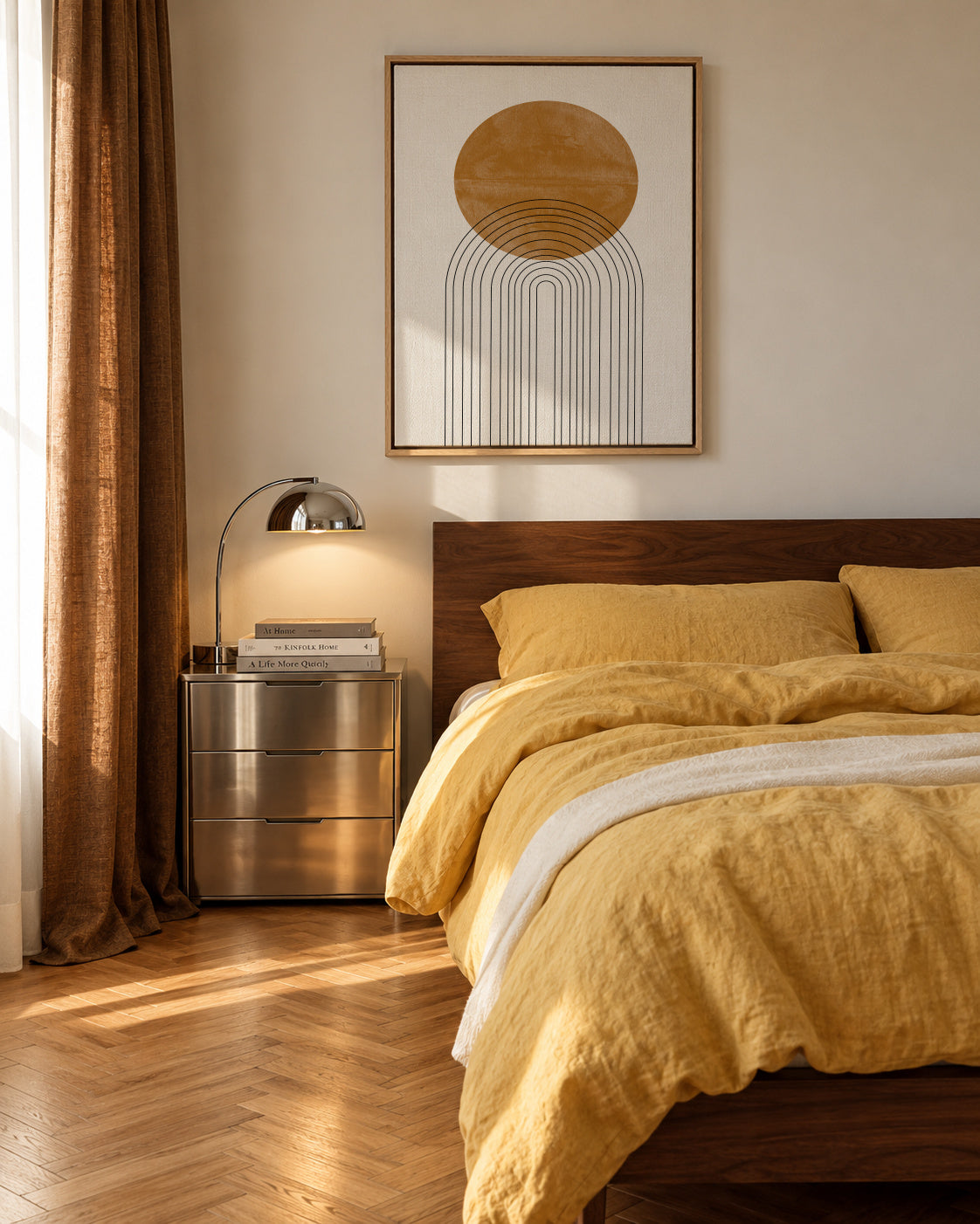 Abstract Flow No2. - Framed canvas in an interior