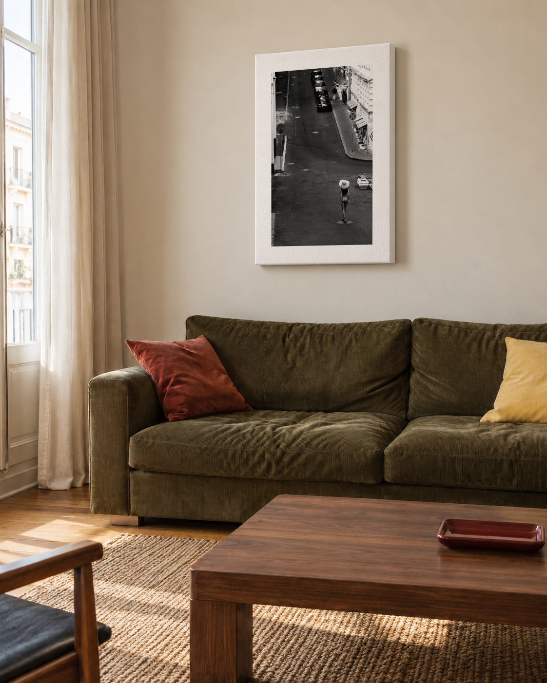 Freedom to Express - Unframed canvas in an interior