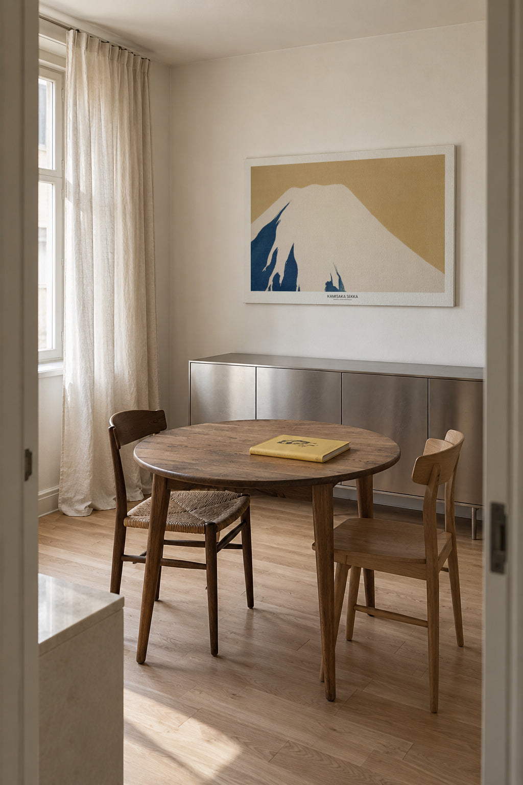 Mount Fuji From Momoyogusa - Unframed canvas in an interior