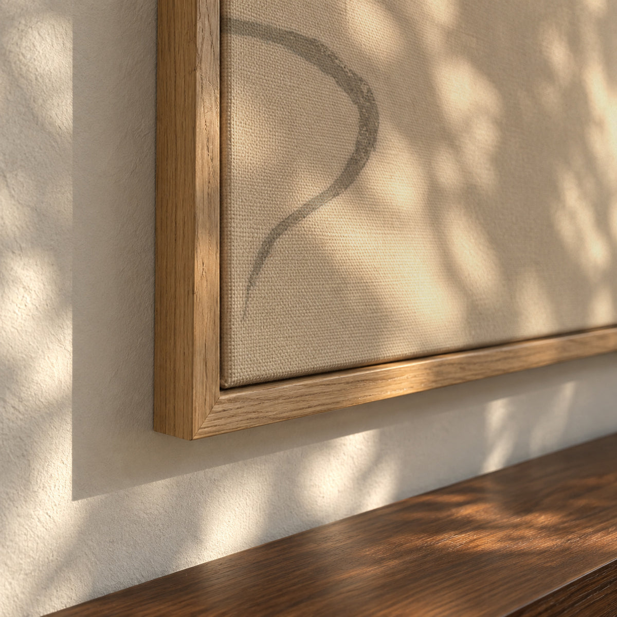 Waves and sun from Momoyogusa - Framed canvas detail
