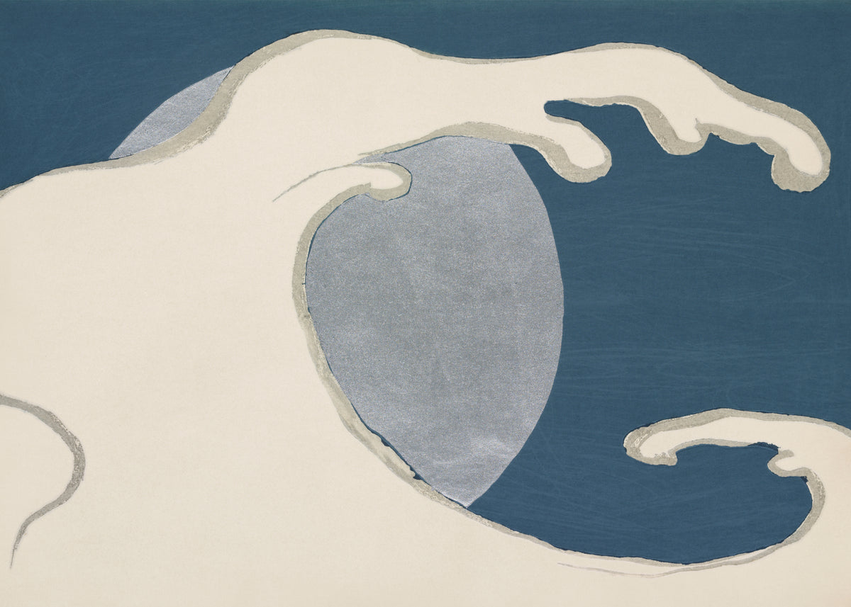 Waves and sun from Momoyogusa - Unframed art print