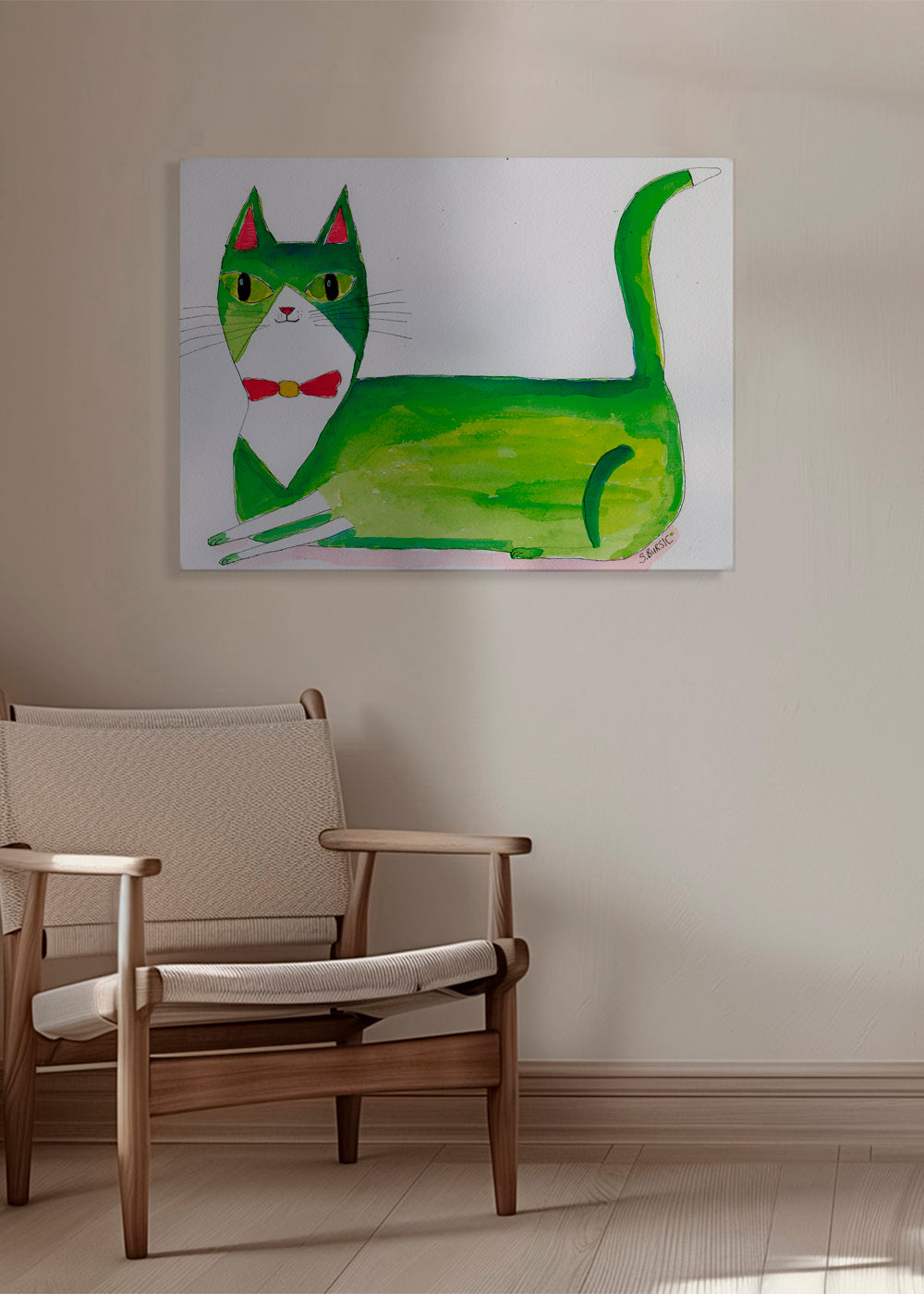 The green cat