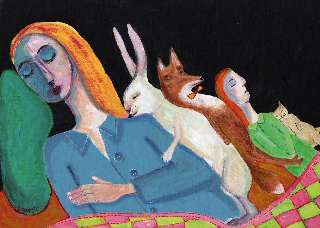 Five in the Bed - Unframed art print