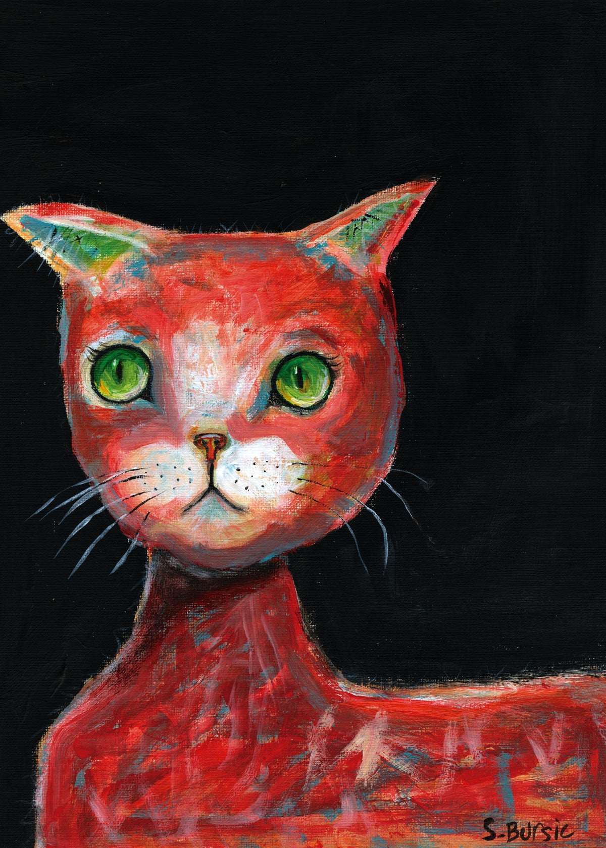Red Cat - Unframed art print