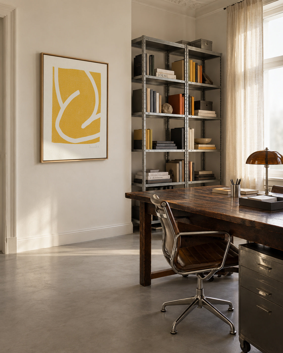 Mellow - Framed canvas in an interior