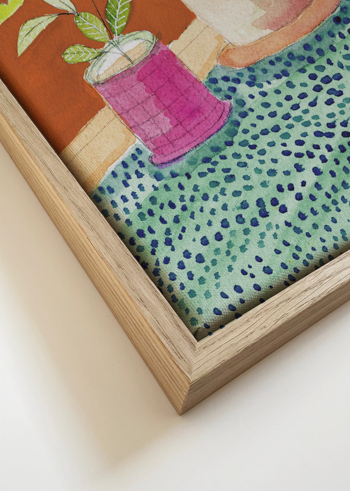 Life with Cats - Framed canvas detail
