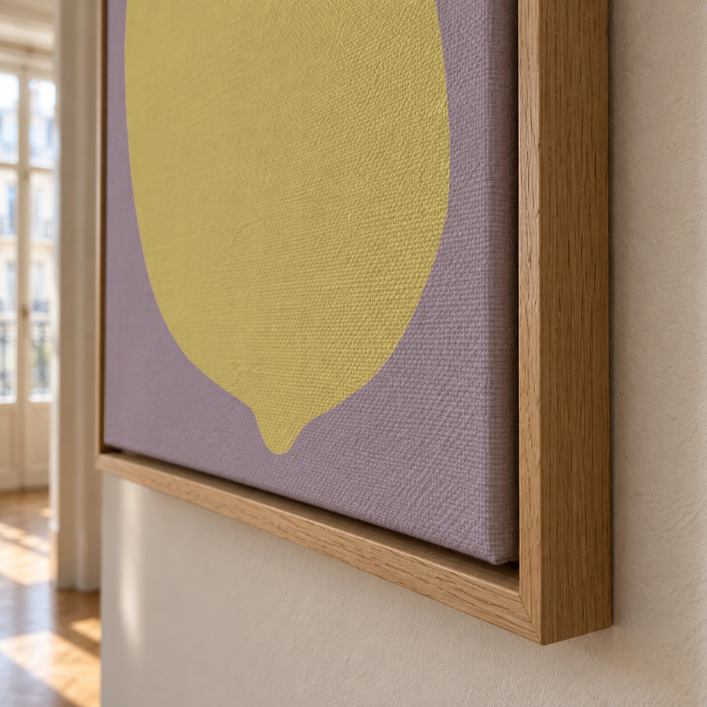 Lemon - Framed canvas detail