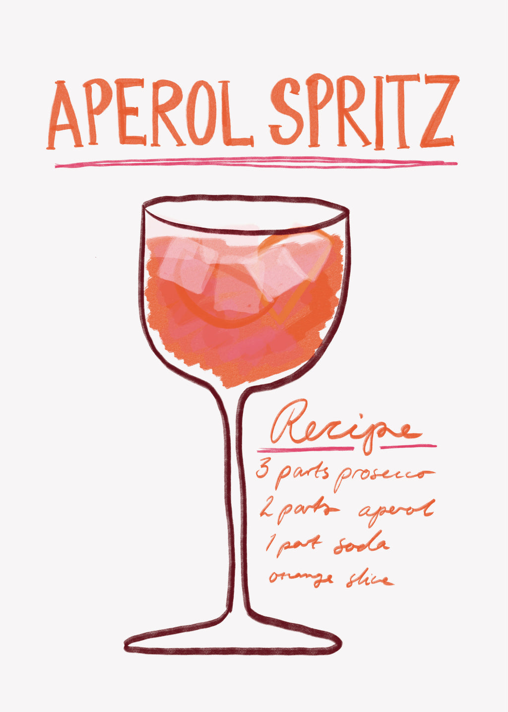 Aperol Spritz - Unframed art print