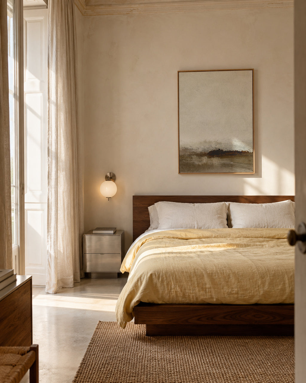 Away from hear No2 - Framed canvas in an interior