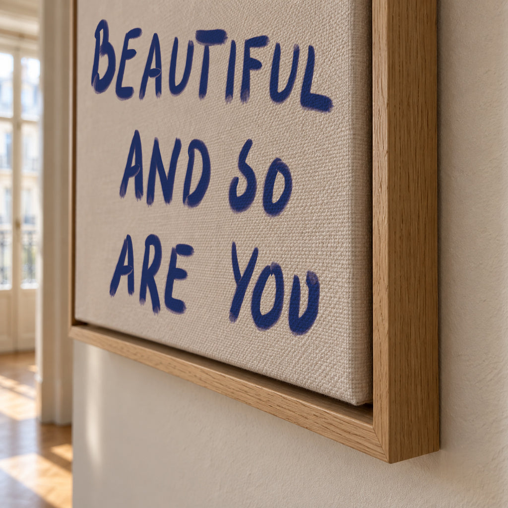 Reminder - Framed canvas detail