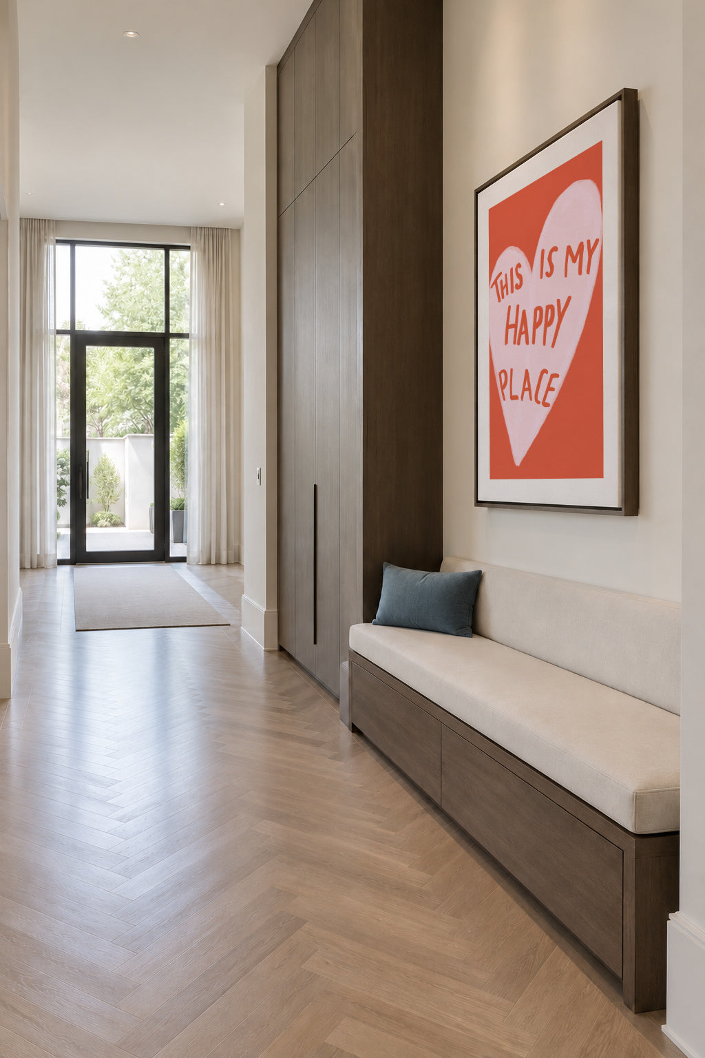 Happy Place - Framed canvas in an interior
