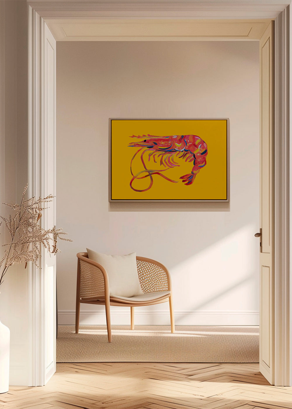 Prawn On Yellow