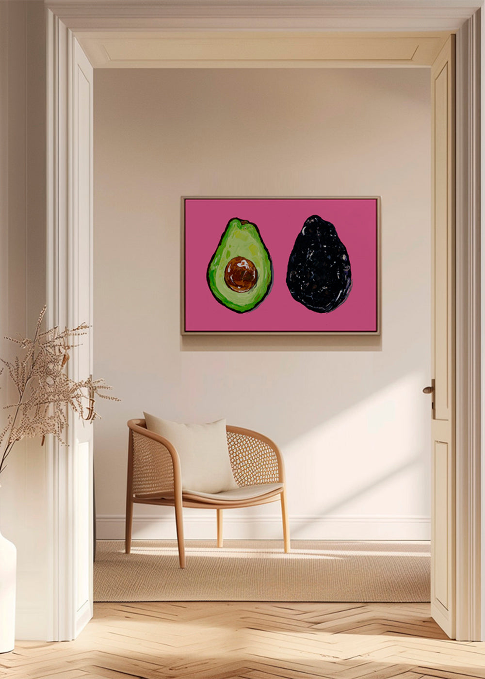Avocado On Pink
