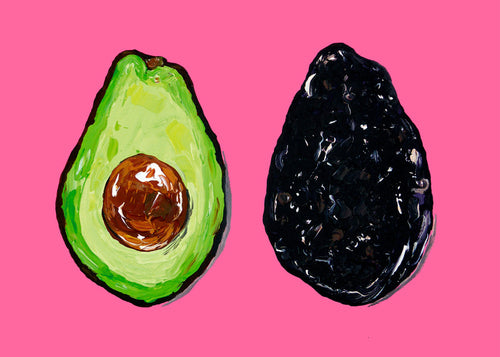 Avocado On Pink