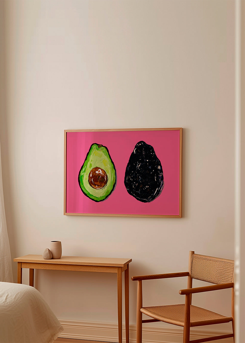 Avocado On Pink