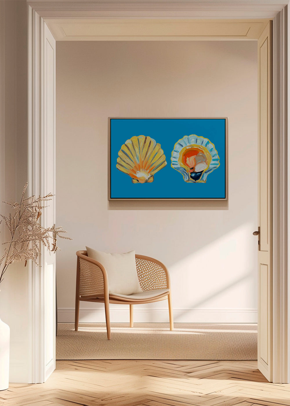Scallops On Blue