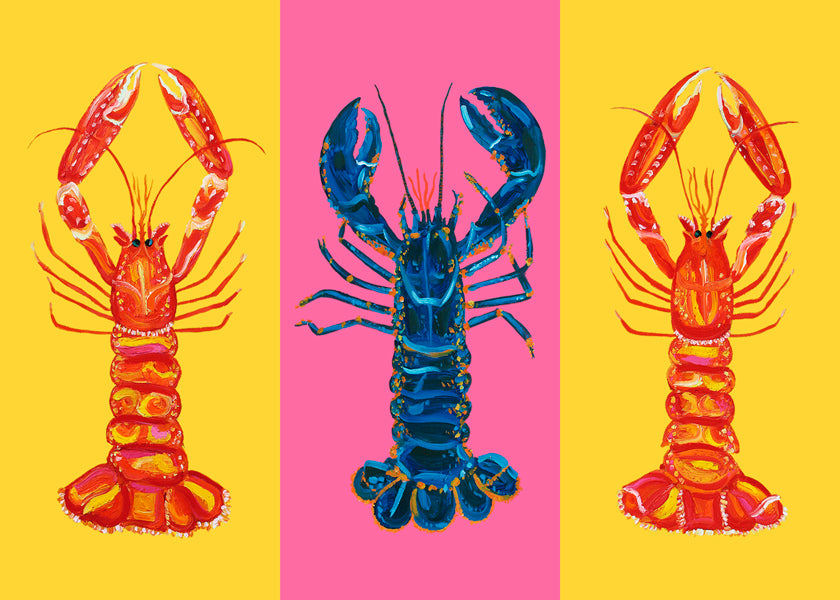 Lobster Langoustines Pop Art 2