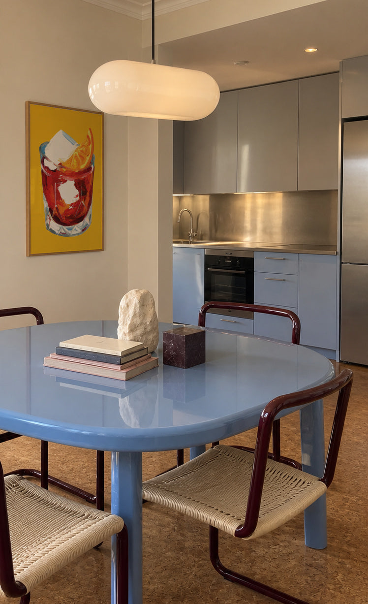 Negroni On Sunshine - Framed poster in an interior