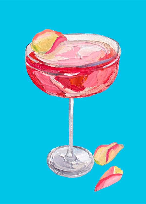 Sparkling Rose Gin Cocktail