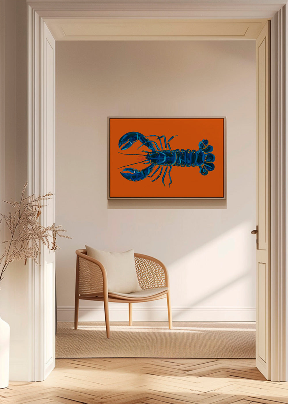 Lobster On Orange