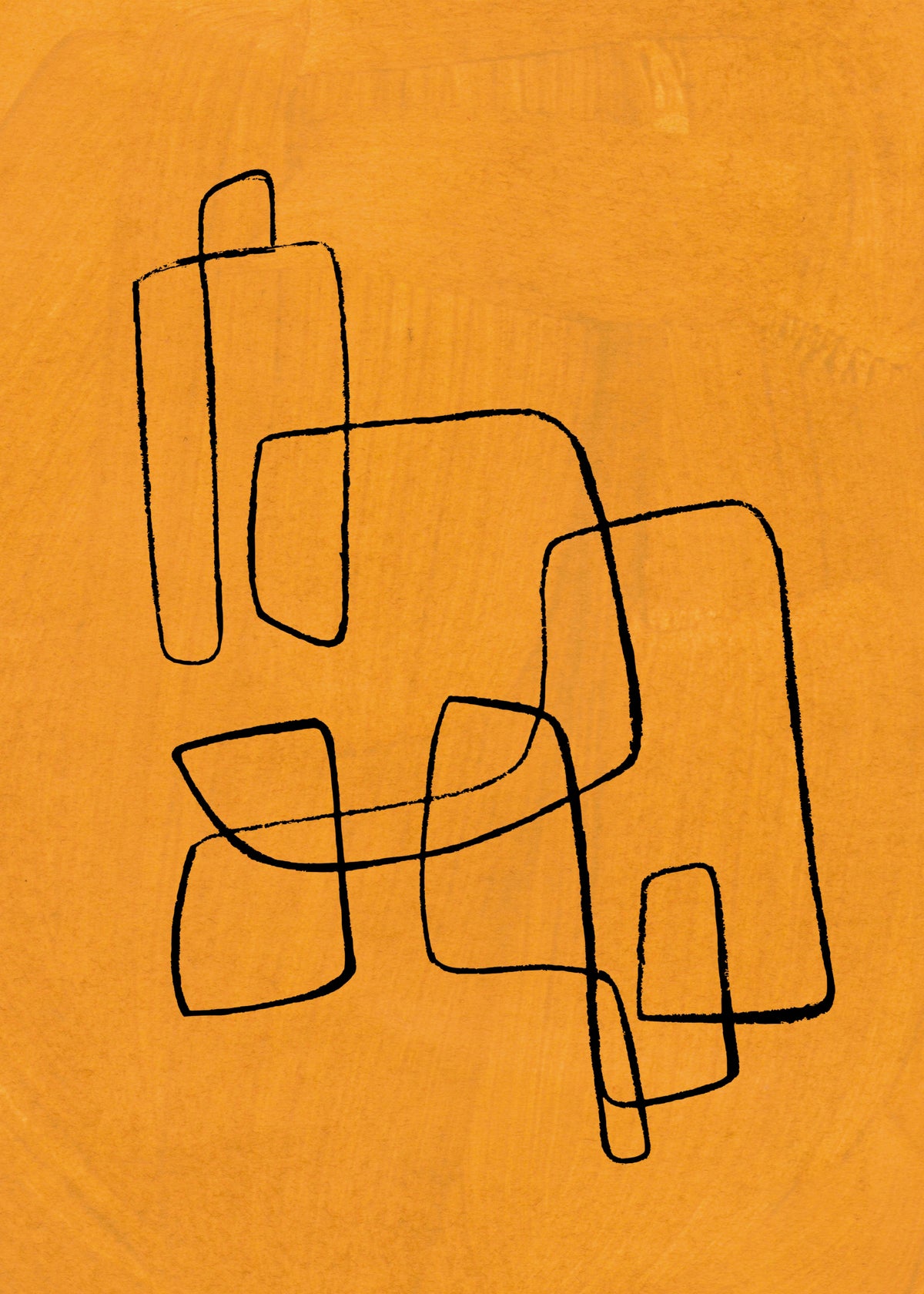 Banana Maze - Unframed art print