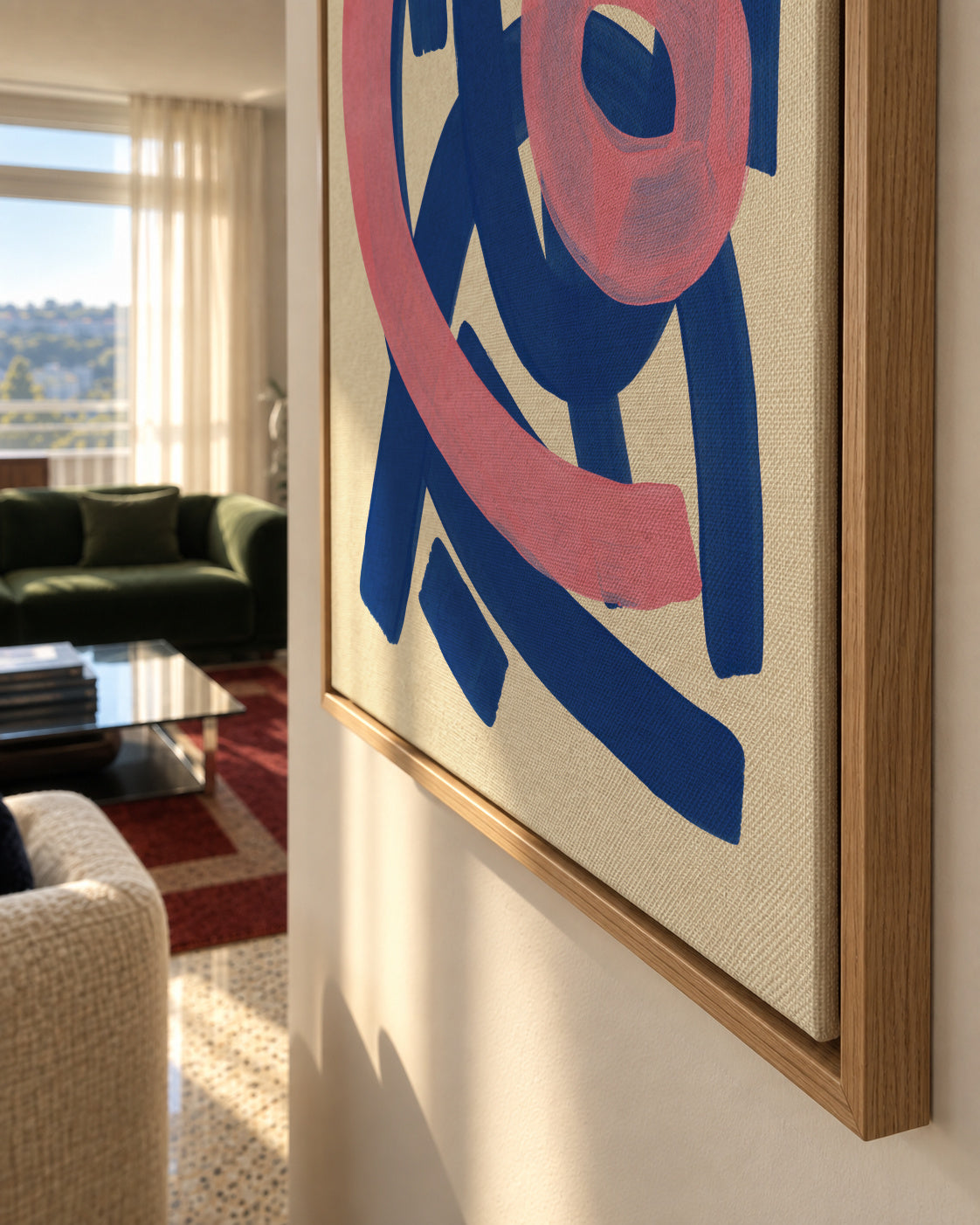 Funky Beat - Framed canvas detail