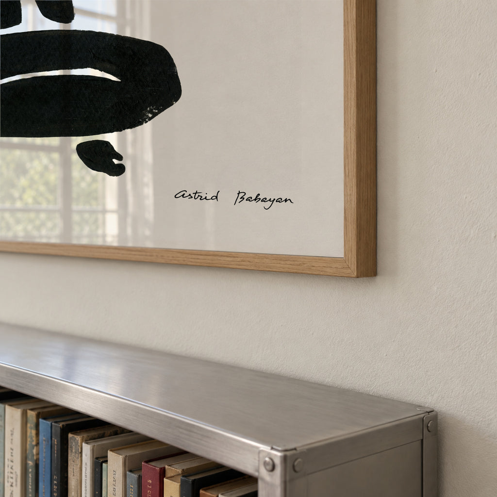 Black figure #3 - Framed poster detail