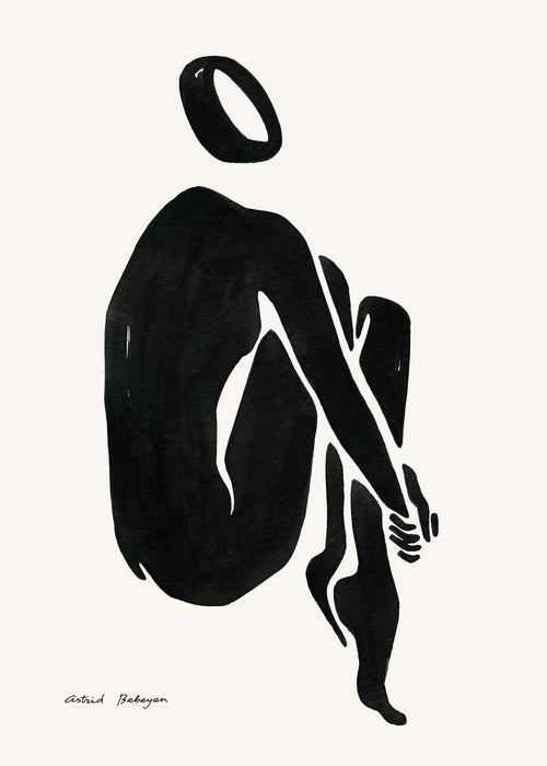 Black figure #5 - Unframed art print
