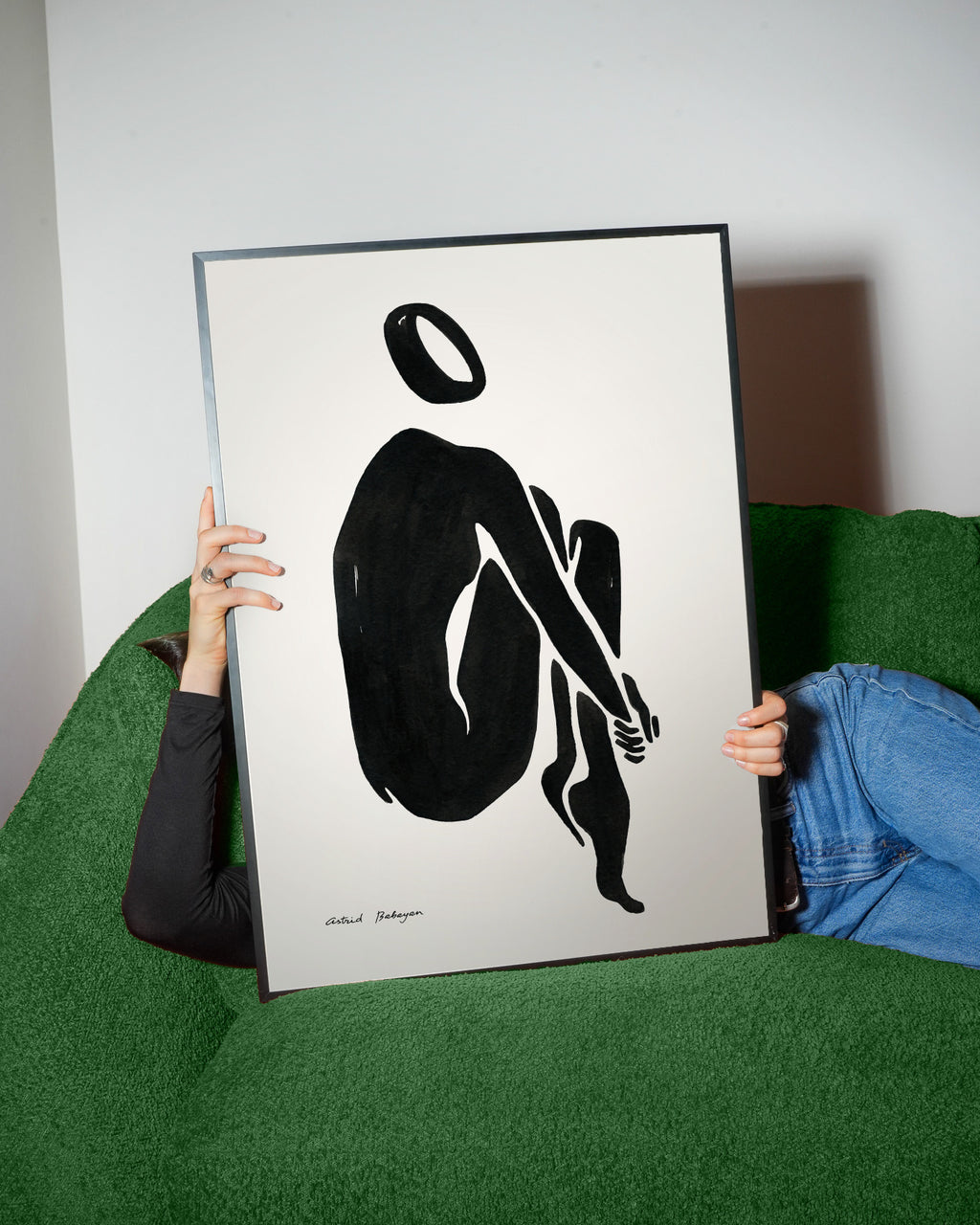 Black figure #5 - Framed poster detail