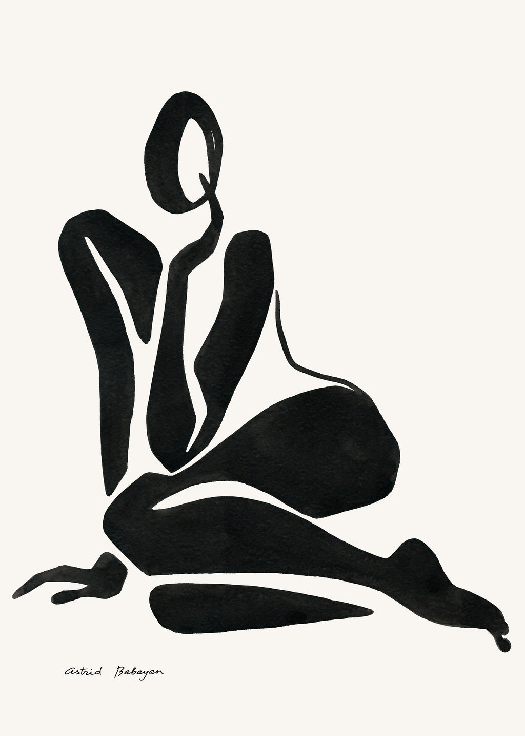 Black figure #6 - Unframed art print