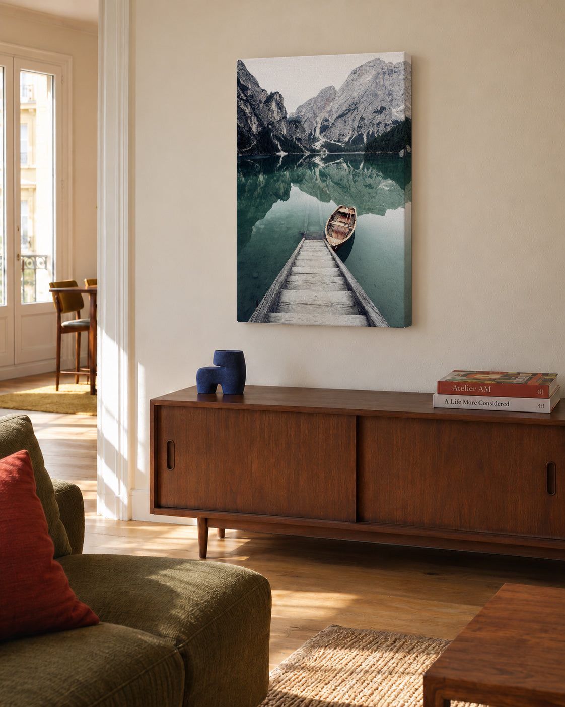 Calm waters - Ralf Richtsteiger - Unframed canvas in an interior