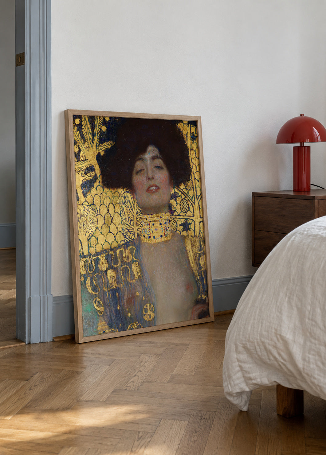 Judith I - Gustav Klimt - Framed poster in an interior