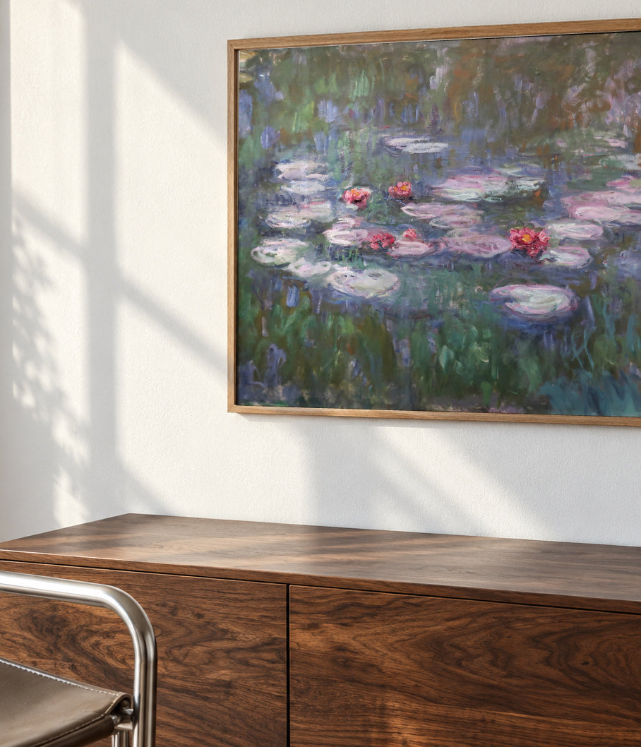 Water lilies - Claude Monet - Framed poster detail