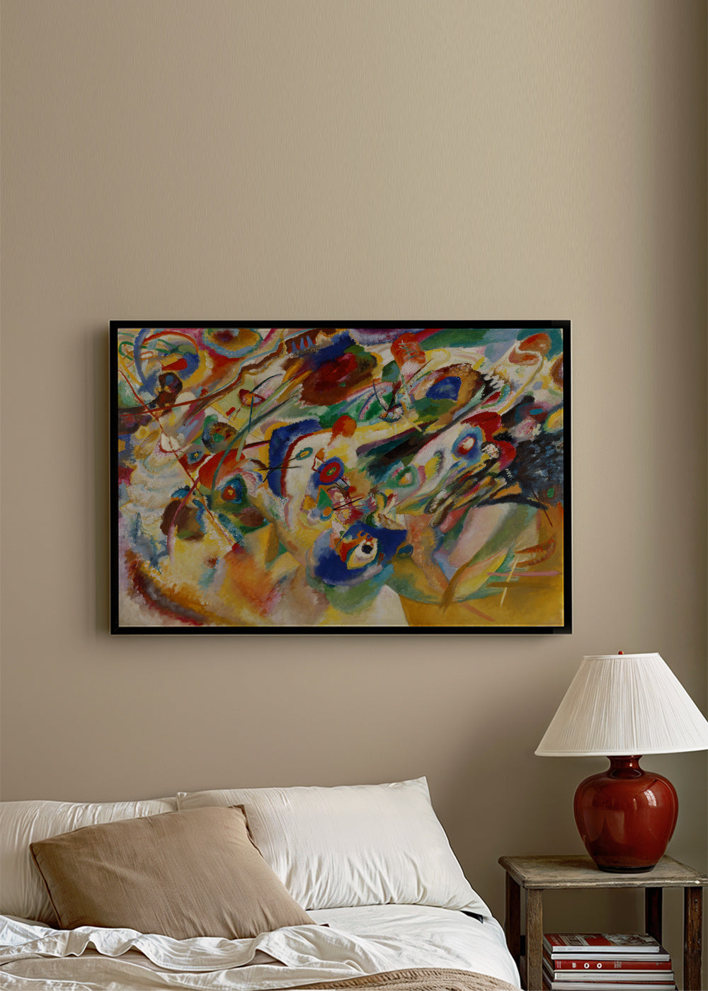 Komposition VII - Vasili Kandinsky - Framed poster in an interior