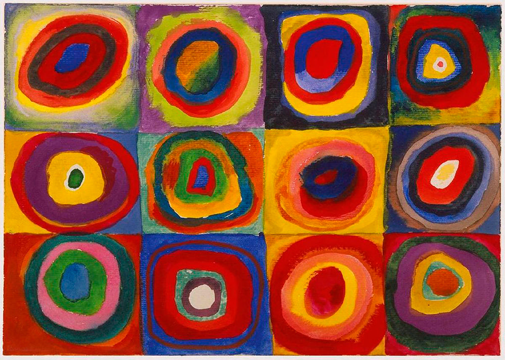 Colour Study - Squares and Concentric Rings - Vasili Kandinsky