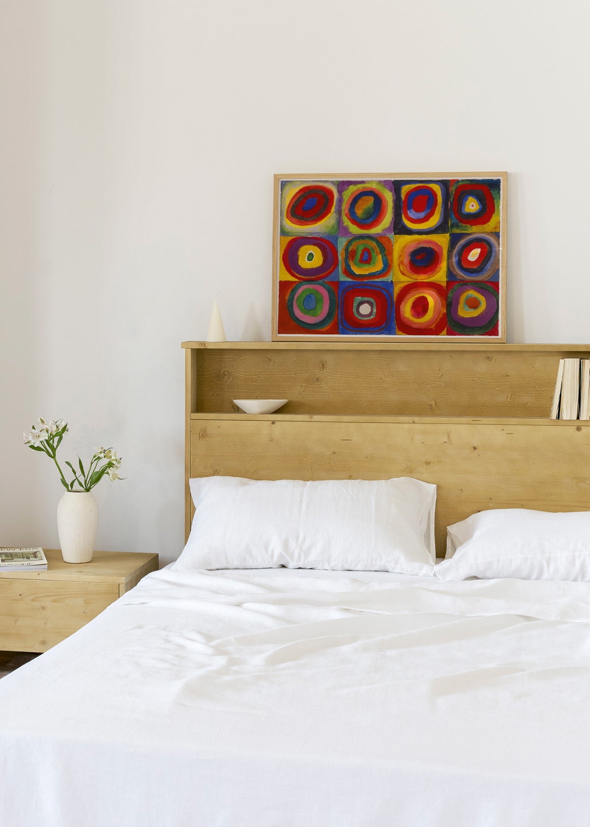Colour Study - Squares and Concentric Rings - Vasili Kandinsky - Framed poster in an interior