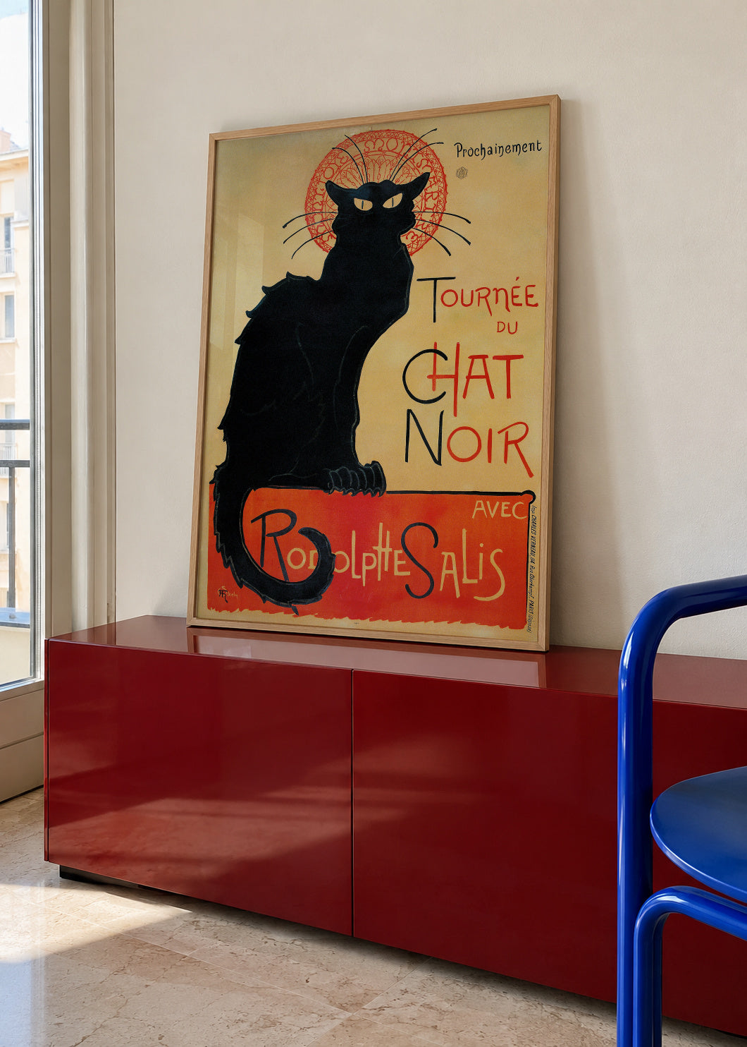 Le Chat Noir - Théophile Alexandre Steinlen - Poster en ambiente
