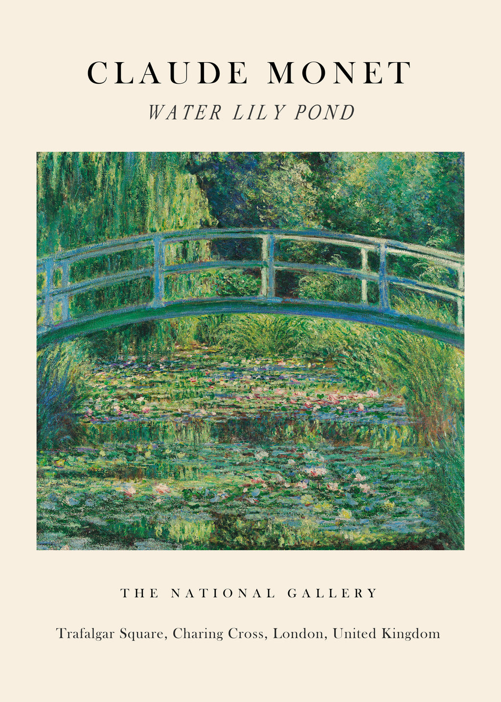 Water Lily Pond Exhibition - Claude Monet - Unframed art print