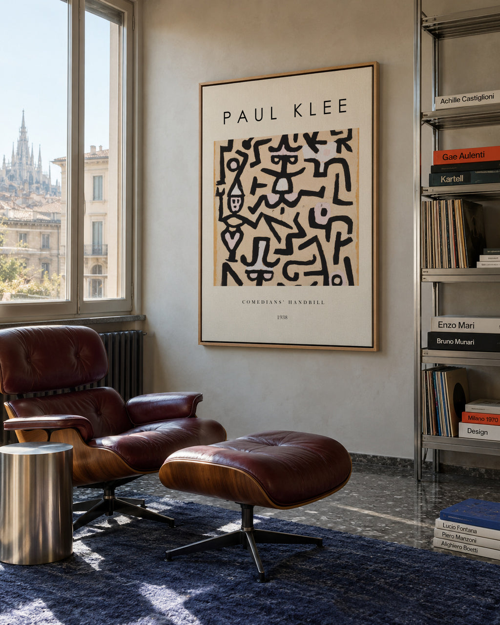 Comedians' Handbill Exhibition - Paul Klee - Framed canvas in an interior
