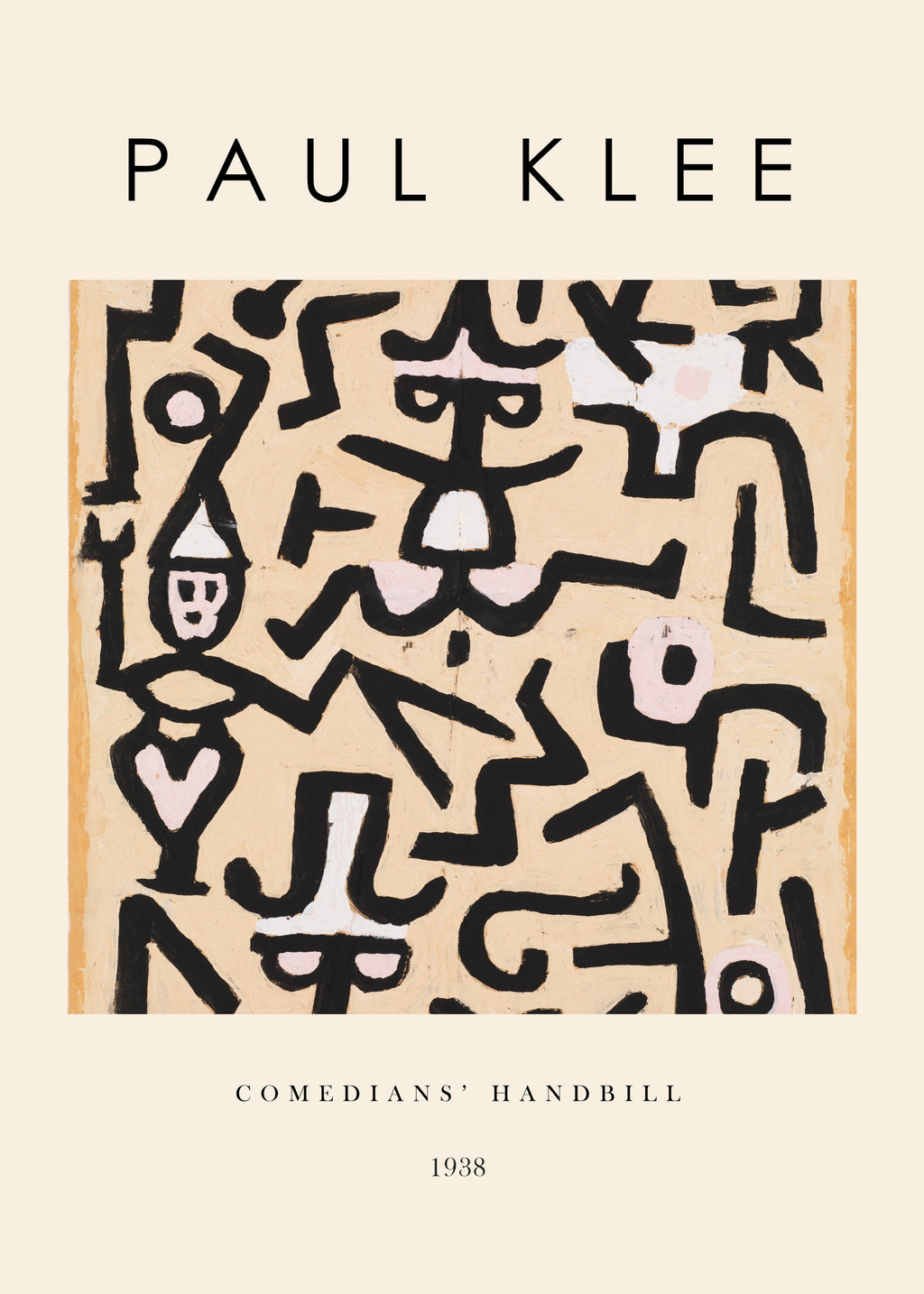 Comedians' Handbill Exhibition - Paul Klee - Unframed art print