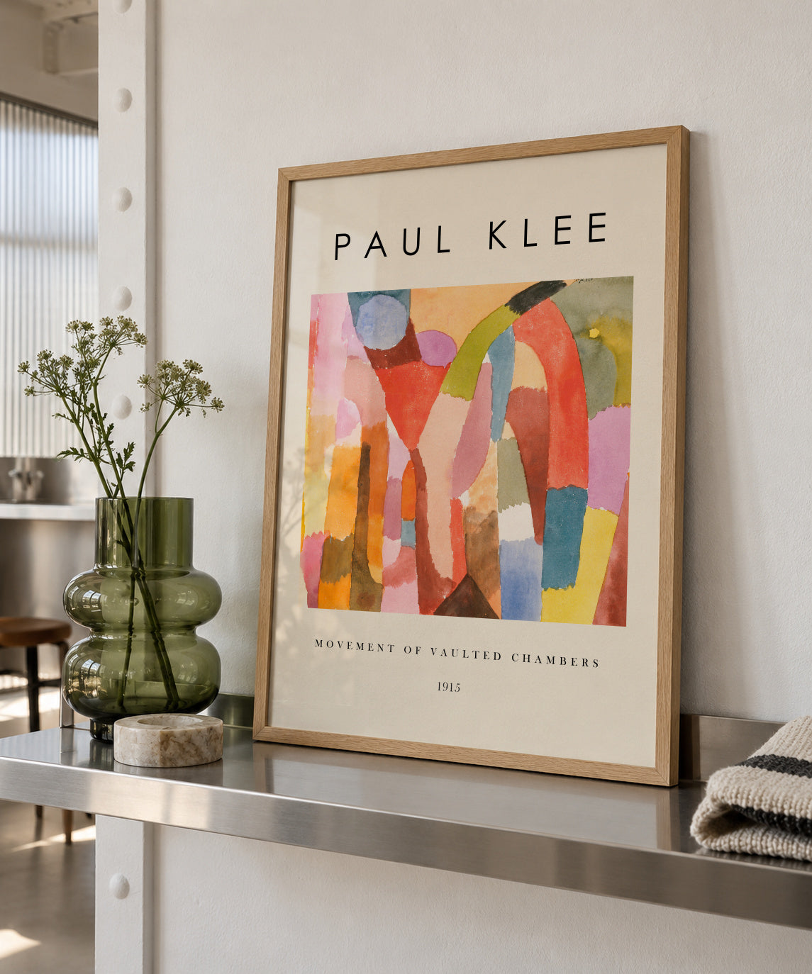 Movement of Vaulted Chambers Exhibition - Paul Klee - Framed poster in an interior